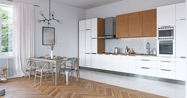 White cabinets for kitchen | Leaf Floor Covering