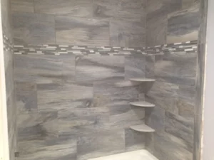 Shower Tile wall | Leaf Floor Covering