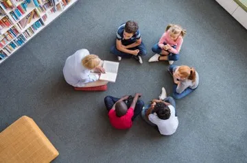 School library flooring | Leaf Floor Covering
